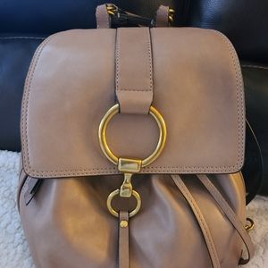 FRYE Ilana leather backpack light tan EUC